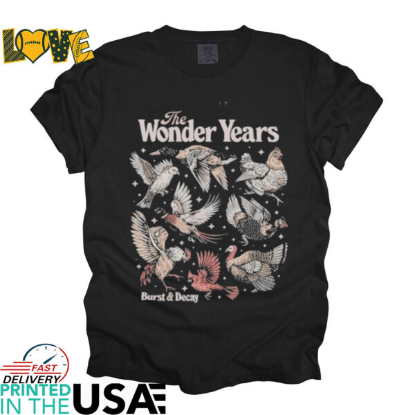 The Wonder Years Burst And Decay Bird Collage T shirts