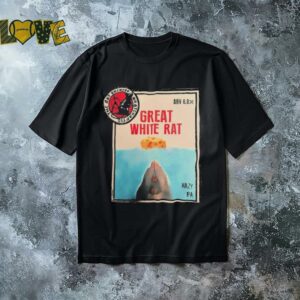 The rat brewery great white rat style Jaws shirt