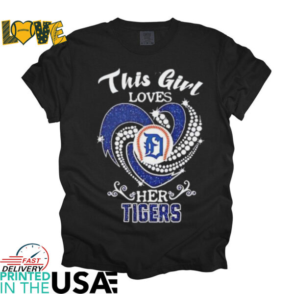 This girl loves her Detroit Tigers heart shirt