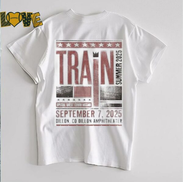 Train Summer Tour 2025 Edwin Mccain T shirts