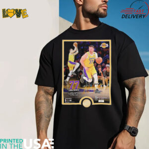 Luka Doncic first game Los Angeles Lakers signature shirt