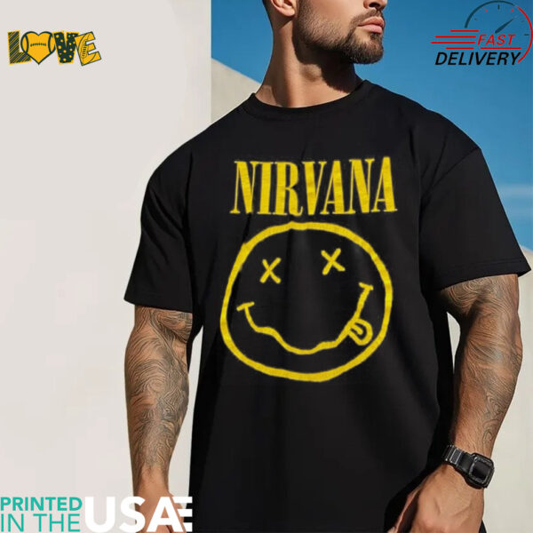 Vintage 1992 Nirvana Smiley  T Shirt