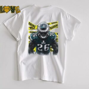 Warning Saquon Barkley Philadelphia Eagles football shirt