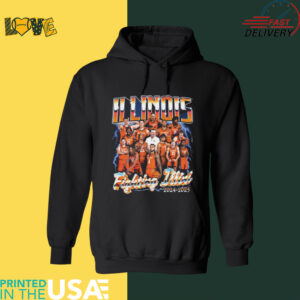 Illinois Basketball Team 2024 25 NIL T Shirt