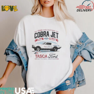 Ford Mustang Cobra Jet drag racing tasca ford 1968 vintage shirt