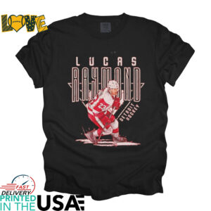 Lucas Raymond Detroit hockey player shirt