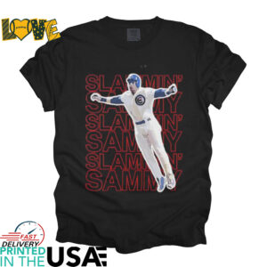 Slammin Sammy Sosa Chicago Cubs baseball shirt