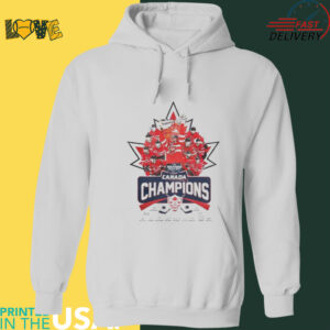 Official Canada Team 2025 Champions 4 Nations Face Off Signature Shirt