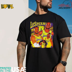 LeSperm James Los Angeles Lakers Basketball Players Vintage Style Shirt