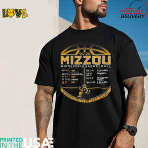 Mizzou Tigers Champion Wheelchair Basketball Schedule Shirt