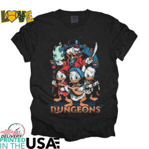 Dungeons and Ducks style DuckTales and Dungeons and Dragons shirt