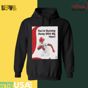 Official Louisville Football Duke Watson You’re Running Away With My Heart Happy Valentine’s Day Poster t shirt