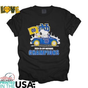 Snoopy and Woodstock Driving Car 2024 2025 CFP National Champions shirt