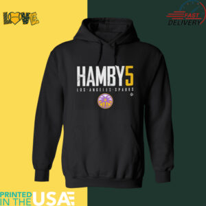 Dearica Hamby #5 Los Angeles Sparks Basketball Elite shirt