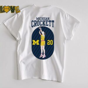 Michigan NIL Alyssa Crockett #20 shirt