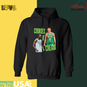 Cookies and Cream Jaylen Brown and Kristaps Porzingis Boston Celtics shirt