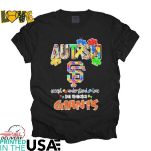 San Francisco Giants Autism Accept Understand Love Shirt